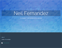 Tablet Screenshot of neilfernandez.com